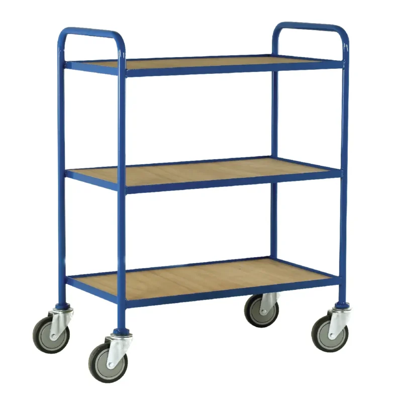 Loadtek Medium Duty Service Tray Trolley - 3 Tier - 150kg Load