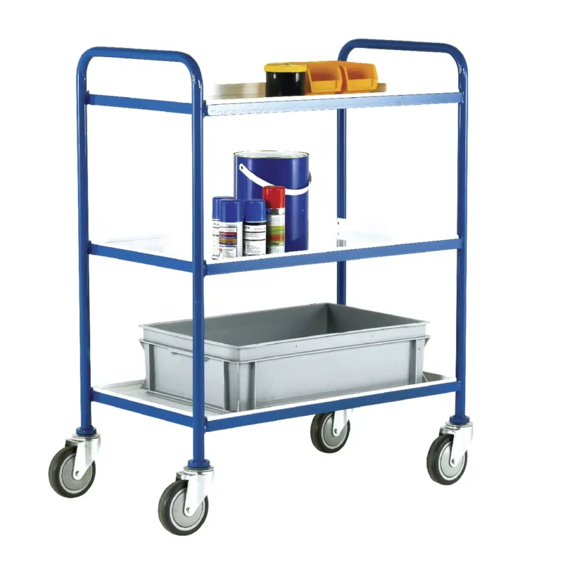 Loadtek Medium Duty Service Tray Trolley - 3 Tier - 150kg Load