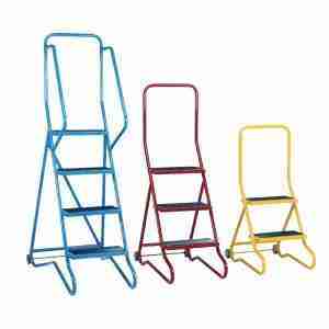 2 Tread Tilted Wheel Along Mobile Steps Group Image