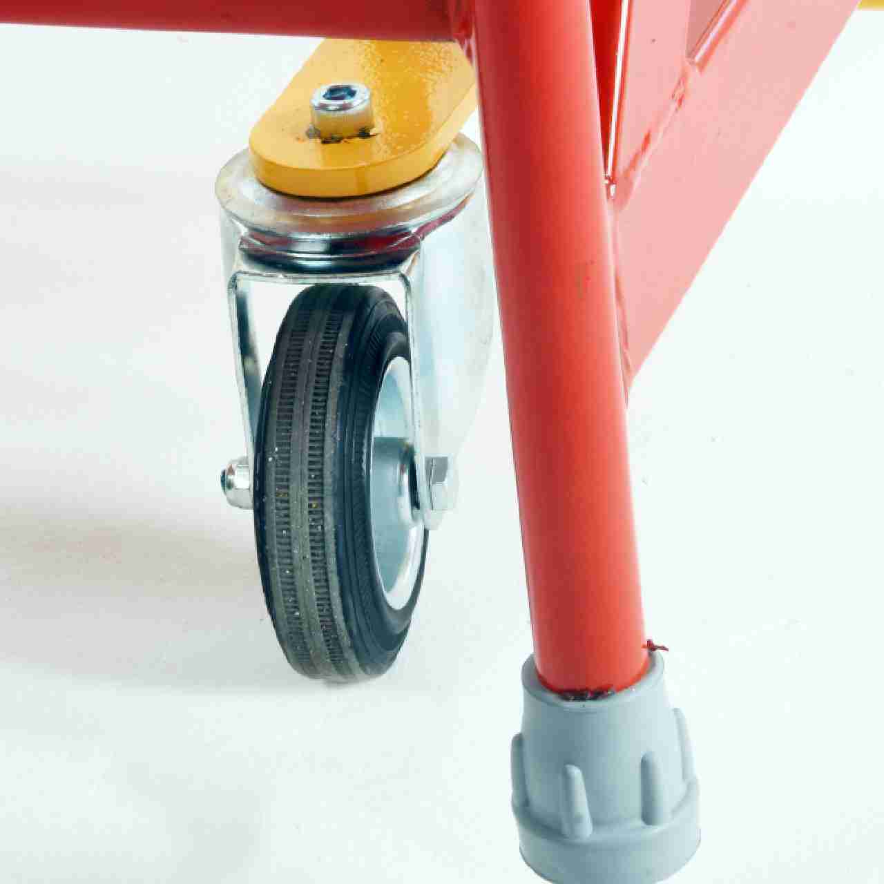 Steptek british standard kitemark extra heavy duty stability base mobile steps - wheels