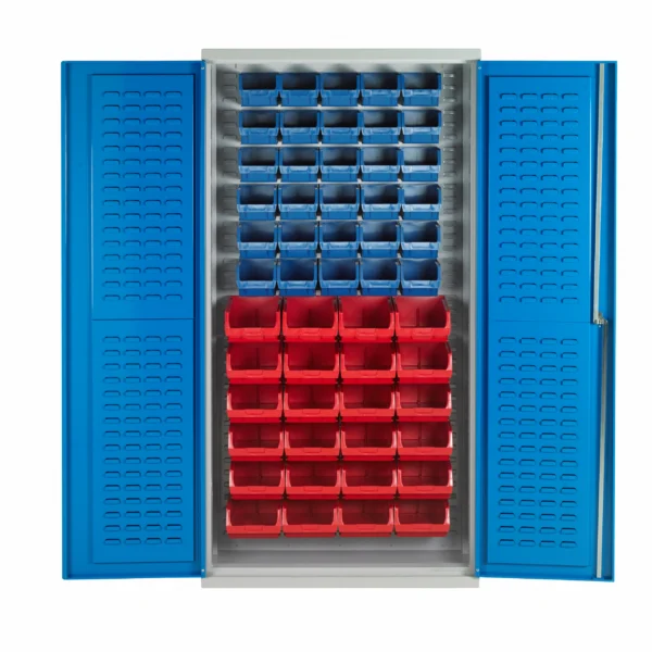 Industrial Cabinet | Louvre Panel Kit | 54x Bins