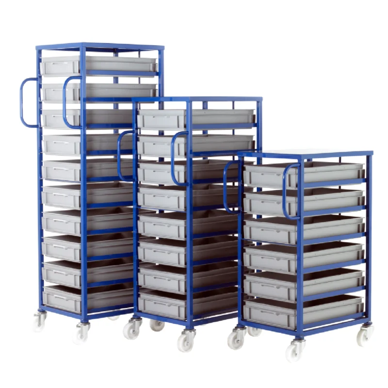 Loadtek 200 Series Mobile Container Tray Rack - Complete Kit - 6 Trays