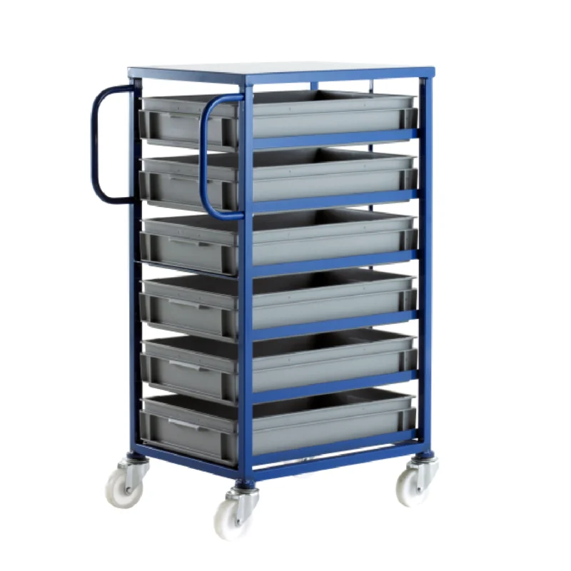 Loadtek 200 Series Mobile Container Tray Rack - Complete Kit - 6 Trays