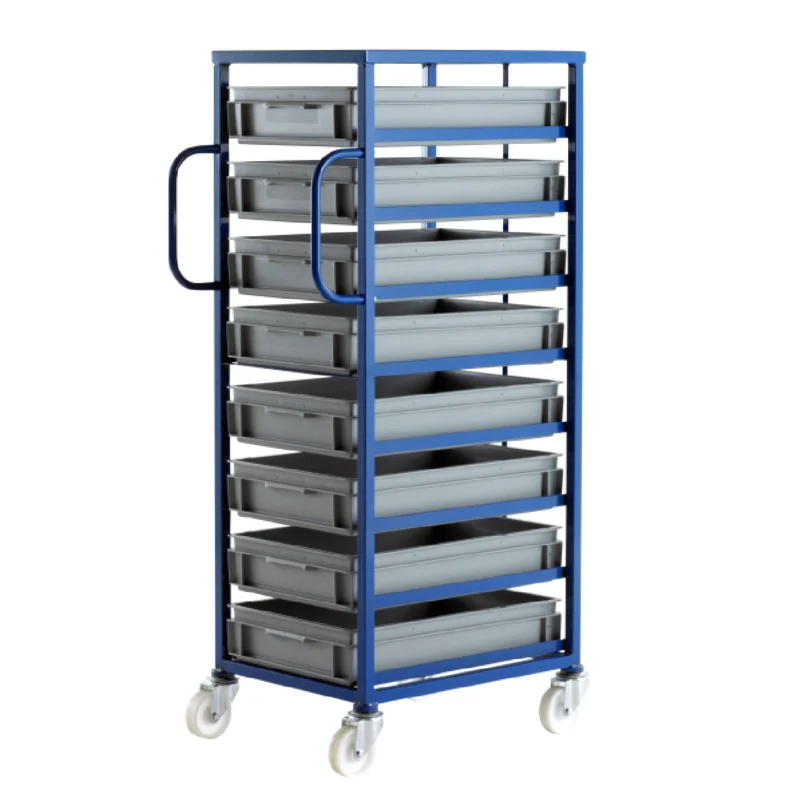 Loadtek 200 Series Mobile Container Tray Rack - Complete Kit - 8 Trays