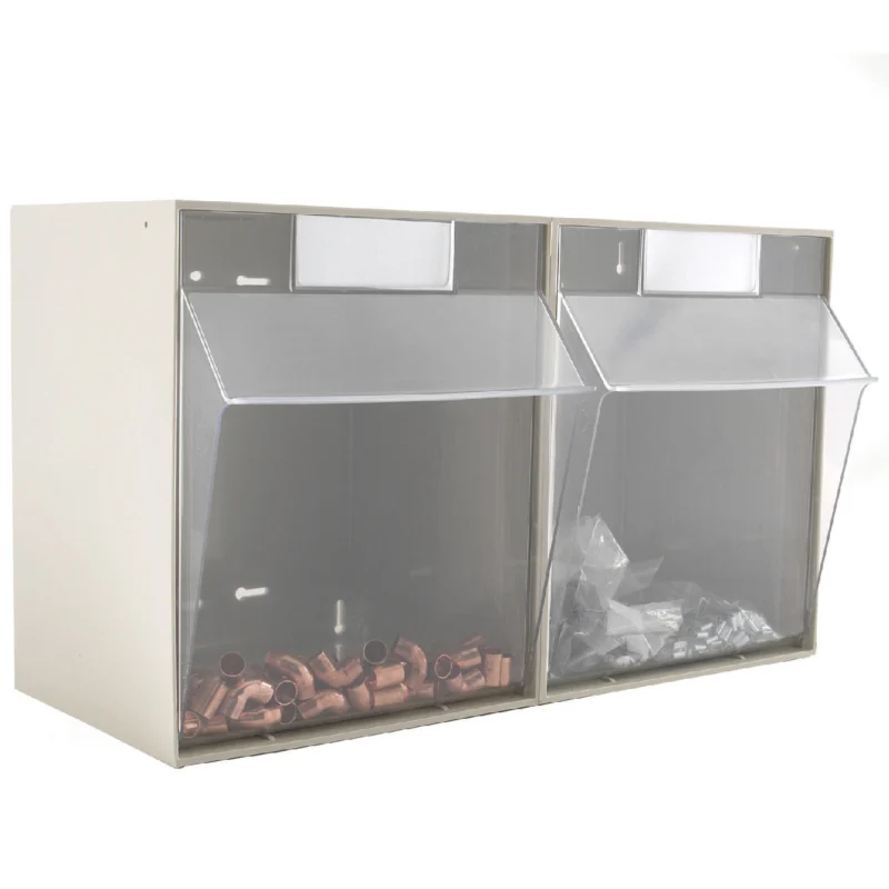 Loadtek Clearbox Storage Units - 2 Compartment