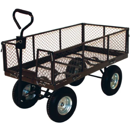 Loadtek Single Ackerman Mesh Trailer - Folding Sides