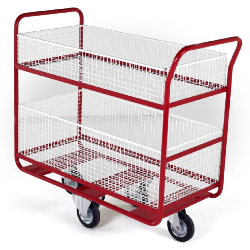 Loadtek Mesh Distribution Trolley -2x Baskets