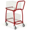 Loadtek Mesh Basket Tray Trolley - 2 Tier