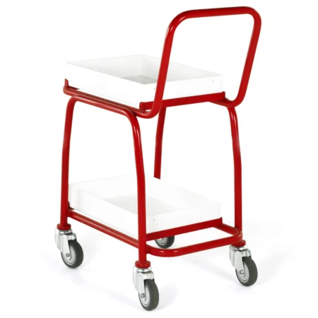 Loadtek Steel Basket Tray Trolley - 2 Tier