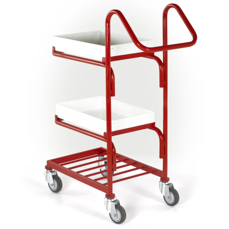 Loadtek Steel Basket Tray Trolley - 3 Tier