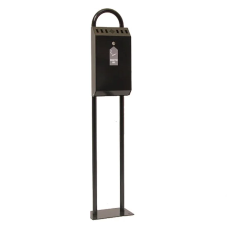 Redditek Stand Mounted Cigarette Disposal Bin Black