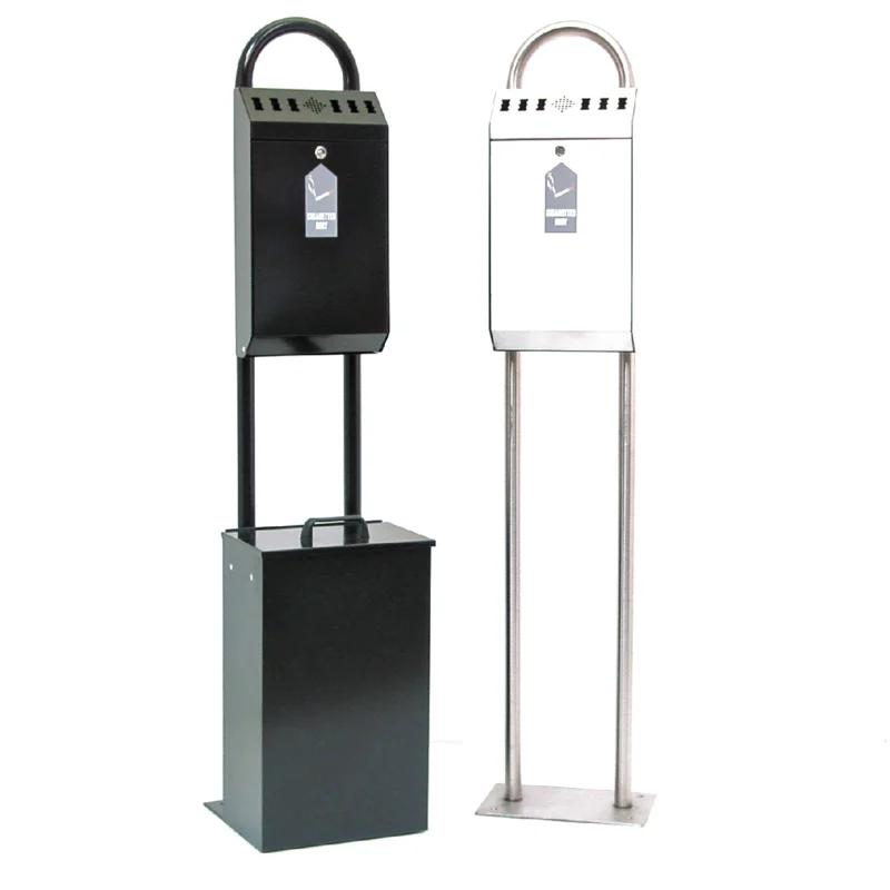 Redditek Cigarette Disposal Bin With Litter Bin - Stand Mounted