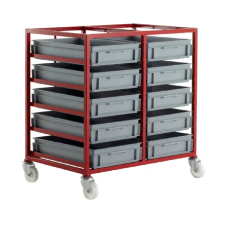 Loadtek 400 Series Mobile Tray Rack - Complete Kit - 2 x 5 Trays