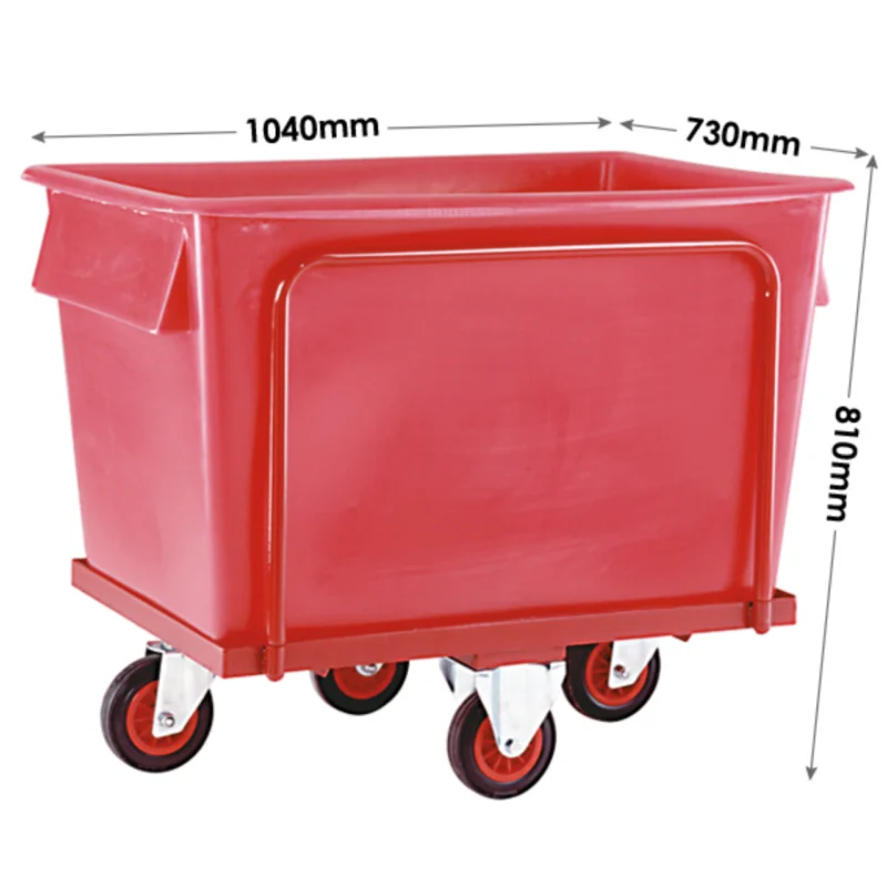 Loadtek Plastic Container Storage Trolley - 360 Litre Balance Sizing