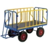 Loadtek Tubular Steel Sides Hand Trailer - Steel Deck