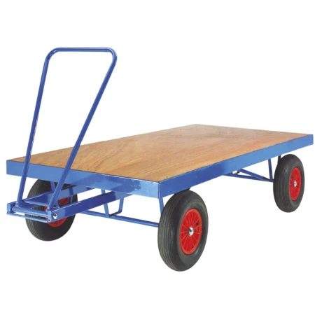 Loadtek Turntable Hand Trailer - 1000kg Load - Flat bed