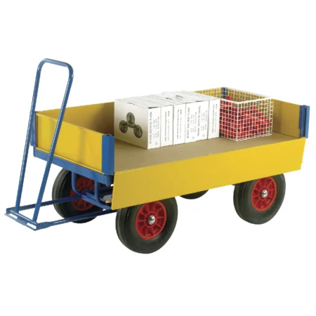 Loadtek Solid Panel Hand Turntable Trailer - MDF Deck