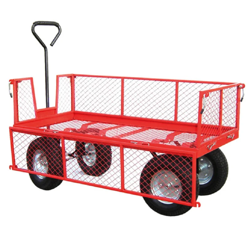 Loadtek Single Ackerman Mesh Trailer - Folding Sides