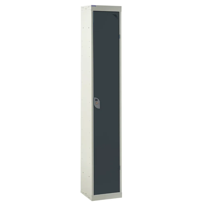 QMP Standard Lockers - 1 Door Dark Grey