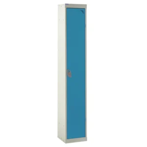 QMP Steel Splash Lockers - 1 Door Light Blue