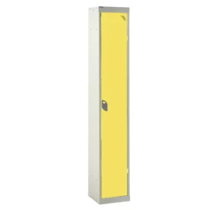 QMP Steel Splash Lockers - 1 Door Yellow