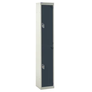 QMP Standard Lockers - 2 Door Dark Grey