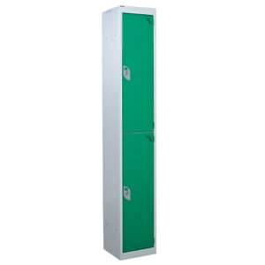 QMP Steel Splash Lockers - 2 Door Green
