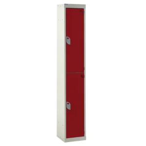 QMP Steel Splash Lockers - 2 Door Red