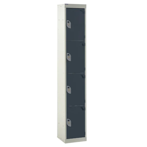 QMP Standard Lockers - 4 Door Dark Grey