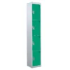 QMP Steel Splash Lockers - 4 Door Green