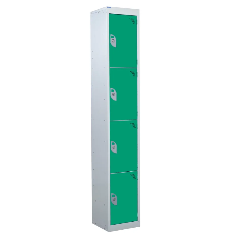 QMP Steel Splash Lockers - 4 Door Green