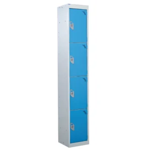 QMP Standard Lockers - 4 Door Light Blue