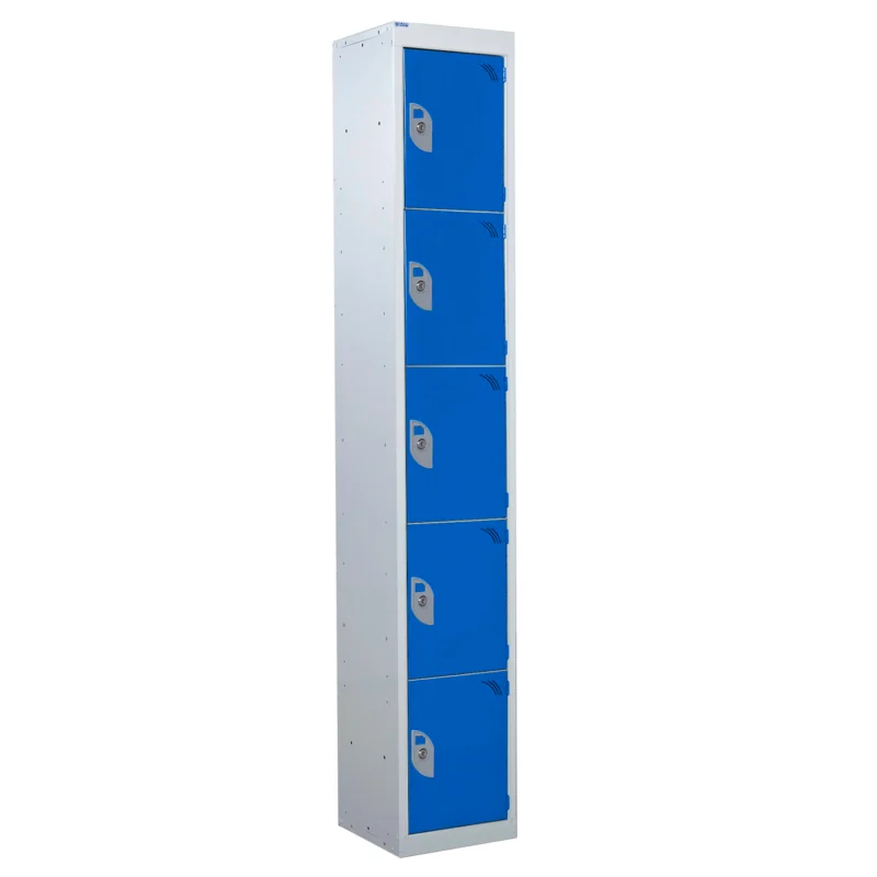 QMP Standard Lockers - 5 Door Blue