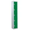 QMP Standard Lockers - 5 Door Green