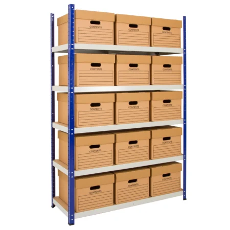 Clicka 265 Shelving - With 15 Archive Boxes