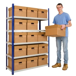 Clicka 265 Shelving - With 15 Archive Boxes