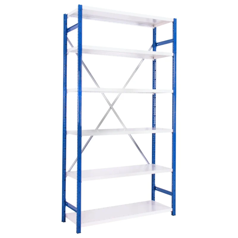 Expo 4 D Boltless Shelving - Delta Plus Pure White