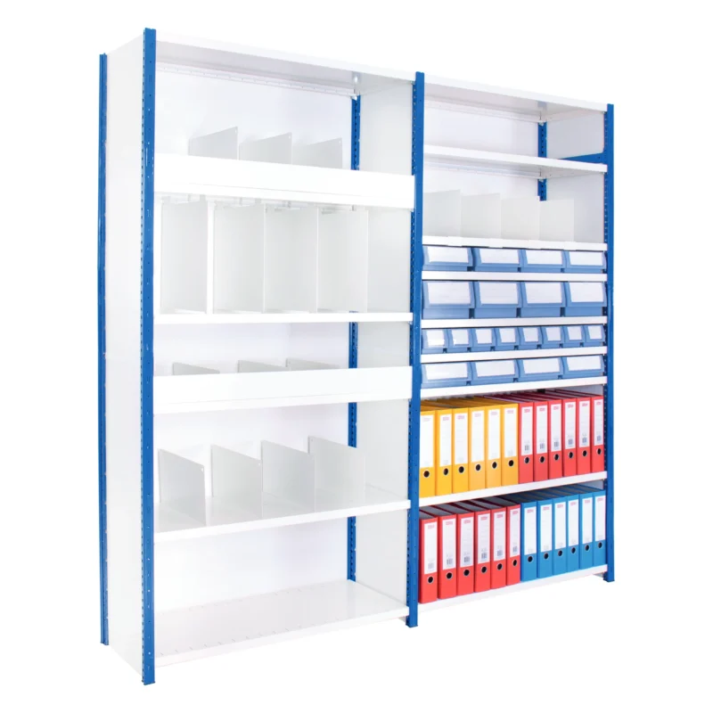 Expo 4 D Boltless Shelving - Delta Plus Pure White