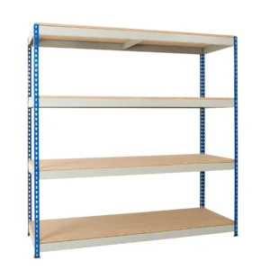 Heavy Rivet Racking - 4 Chipboard Shelves - 600kg UDL