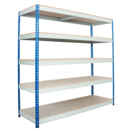 Heavy Rivet Racking - 5 Shelves - 600kg UDL