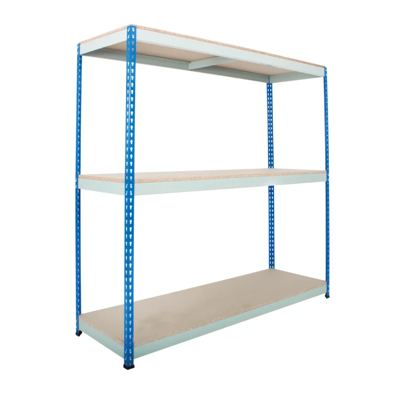 Heavy Rivet Racking - 3 Chipboard Shelves - 600kg UDL