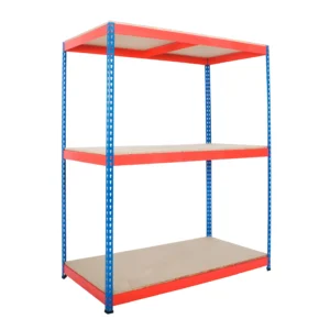 Heavy Rivet Racking - 3 Chipboard Shelves - 600kg UDL