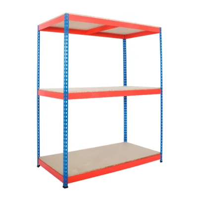 Heavy Rivet Racking - 3 Chipboard Shelves - 600kg UDL