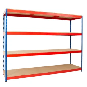 Heavy Rivet Racking - 4 Chipboard Shelves - 600kg UDL