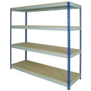 Medium Rivet Racking - 4 Shelves - 300kg UDL