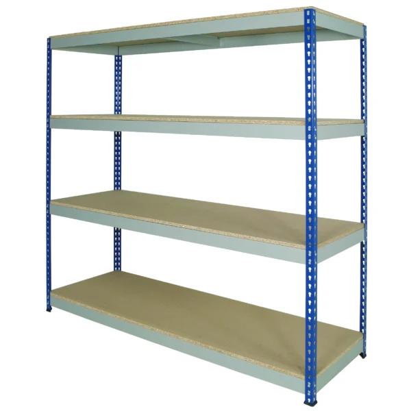 Medium Rivet Racking - 4 Shelves - 300kg UDL