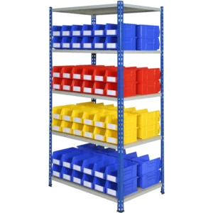 J Rivet Racking - Complete Kit - 96 Plastic Bins