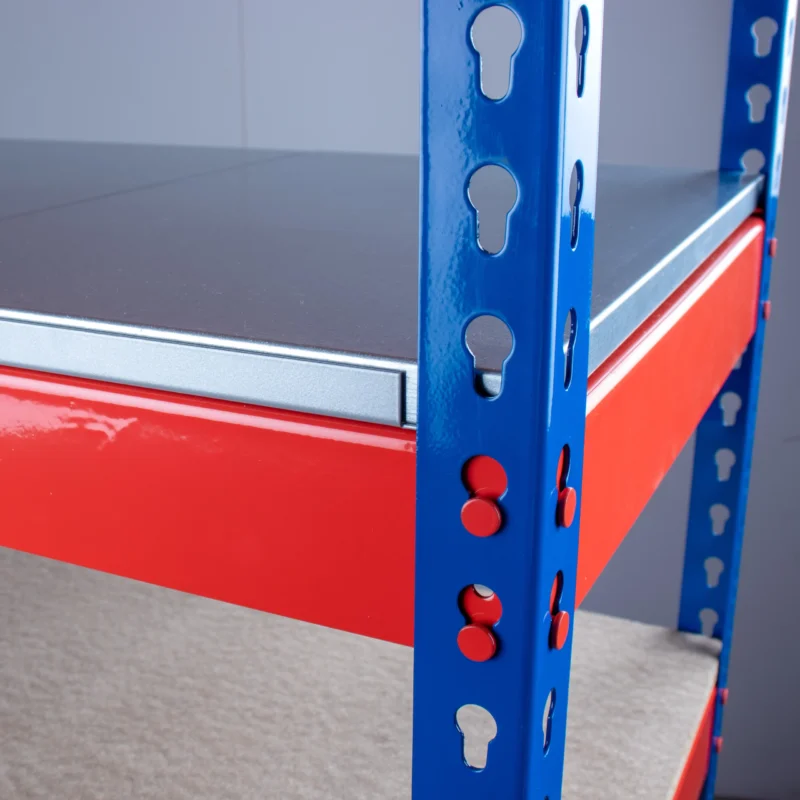 Heavy Rivet Racking - 4 Steel Deck Shelves - 500kg UDL