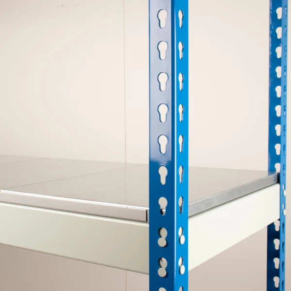 Heavy Rivet Racking - 4 Steel Deck Shelves - 500kg UDL