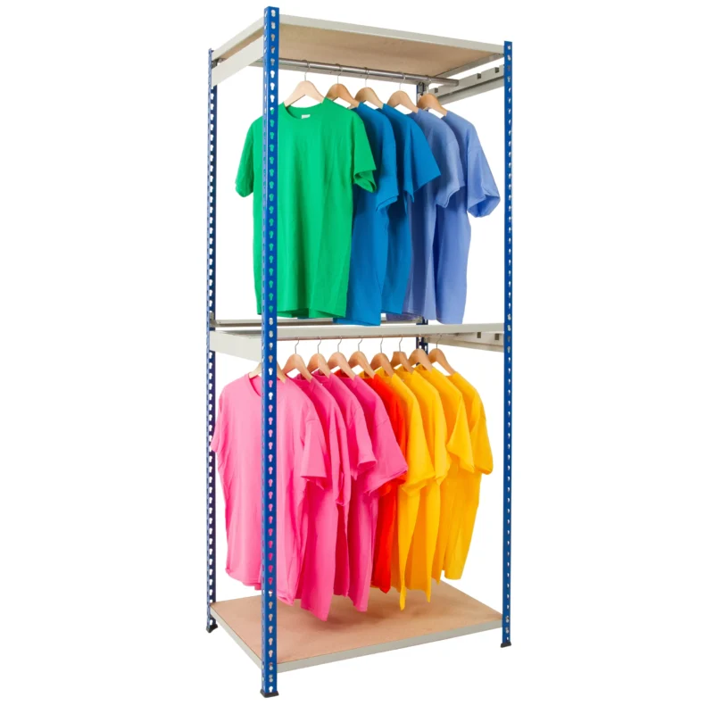 Clothing Rack - Single Rail - J Rivet Racking